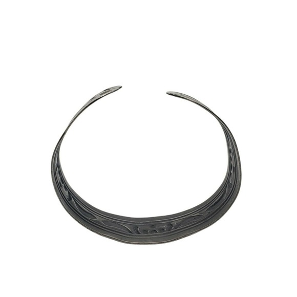 Designer Punk Rock Classic MARC JACOBS Gunmetal Silver Gray Cuff Bracelet - Picture 6 of 6